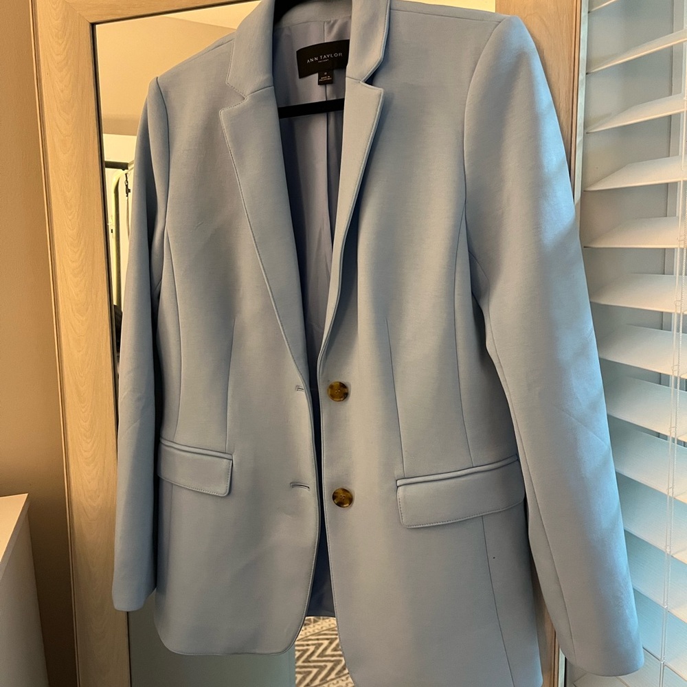 Ann Taylor Light Blue Blazer